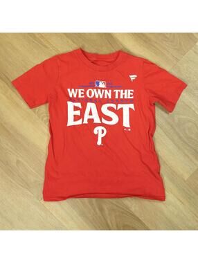 Philadelphia Phillies "We Own The East" Fanatics Red T-Shirt, Childrens Small